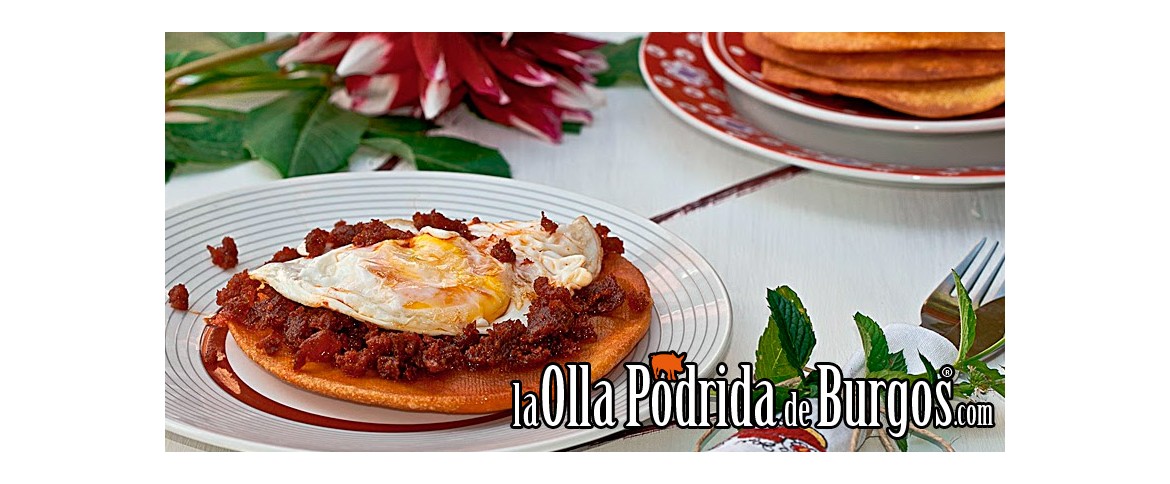 Tortos asturianos con picadillo de Burgos