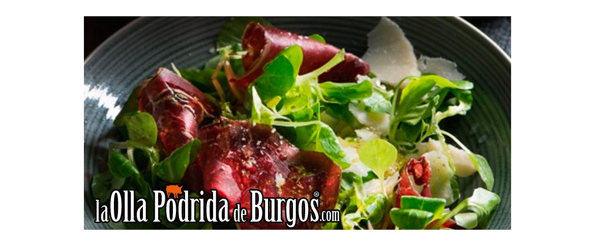 Ensalada de Berros y Cecina de León
