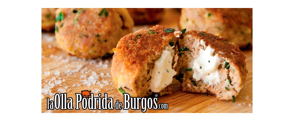 Albondigas con queso mantecoso trufado