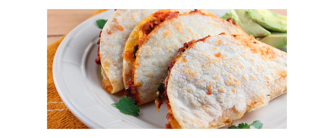 Quesadilla con Chorizo de La Calera de Burgos