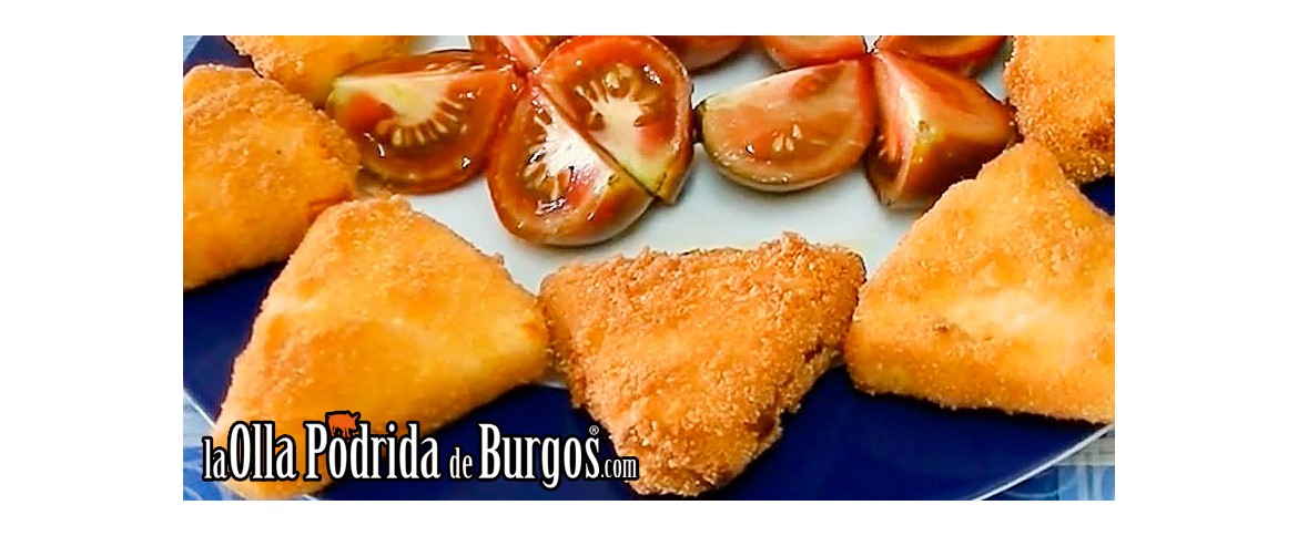 Queso trufado frito