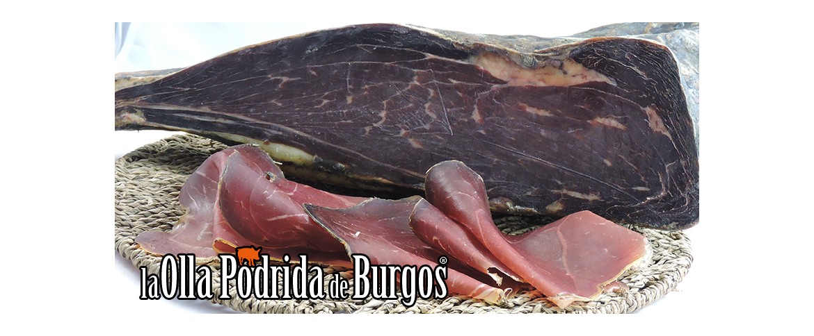 Carpaccio de Cecina Manzana y uvas pasas